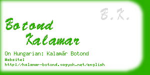 botond kalamar business card