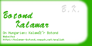 botond kalamar business card
